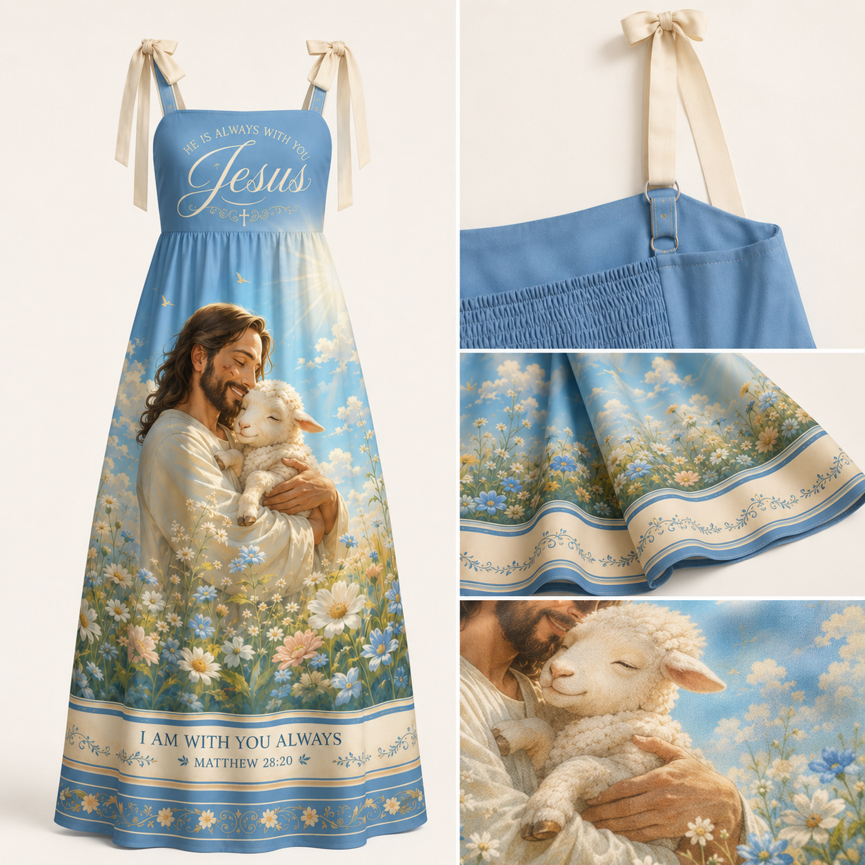 I Am With You Always Matthew 28:20 Christian Maxi Dress