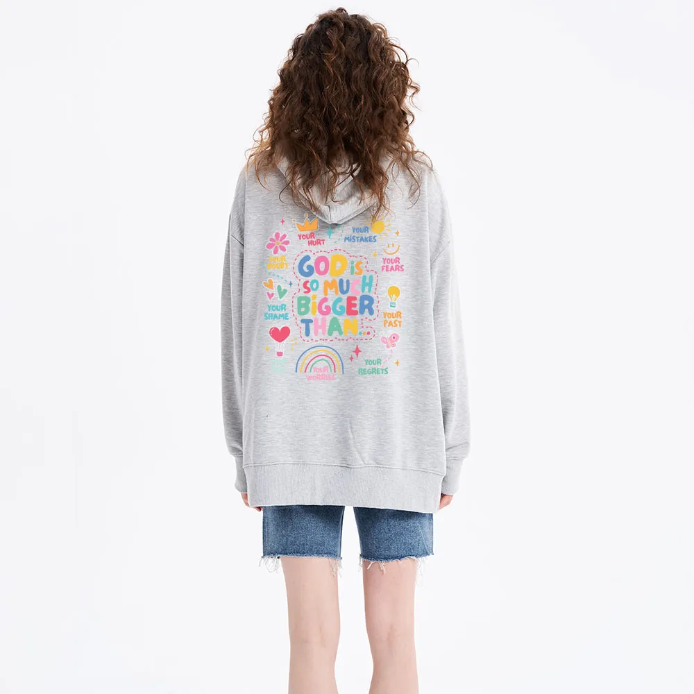 God Is Bigger Classic Christian Hoodie