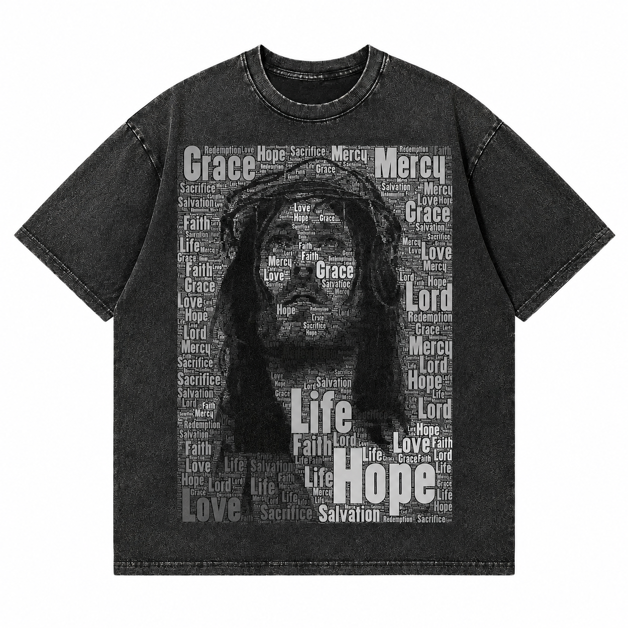Grace in Shadow Washed Faith T-Shirt