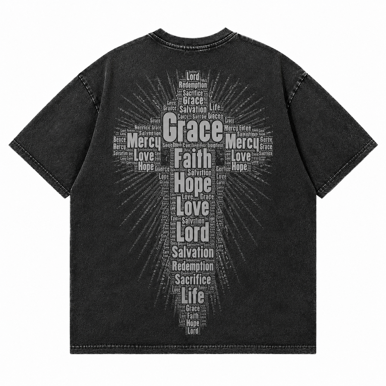 Grace in Shadow Washed Faith T-Shirt
