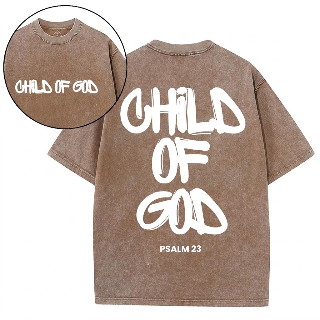 Child Of God Christian Washed T-Shirt