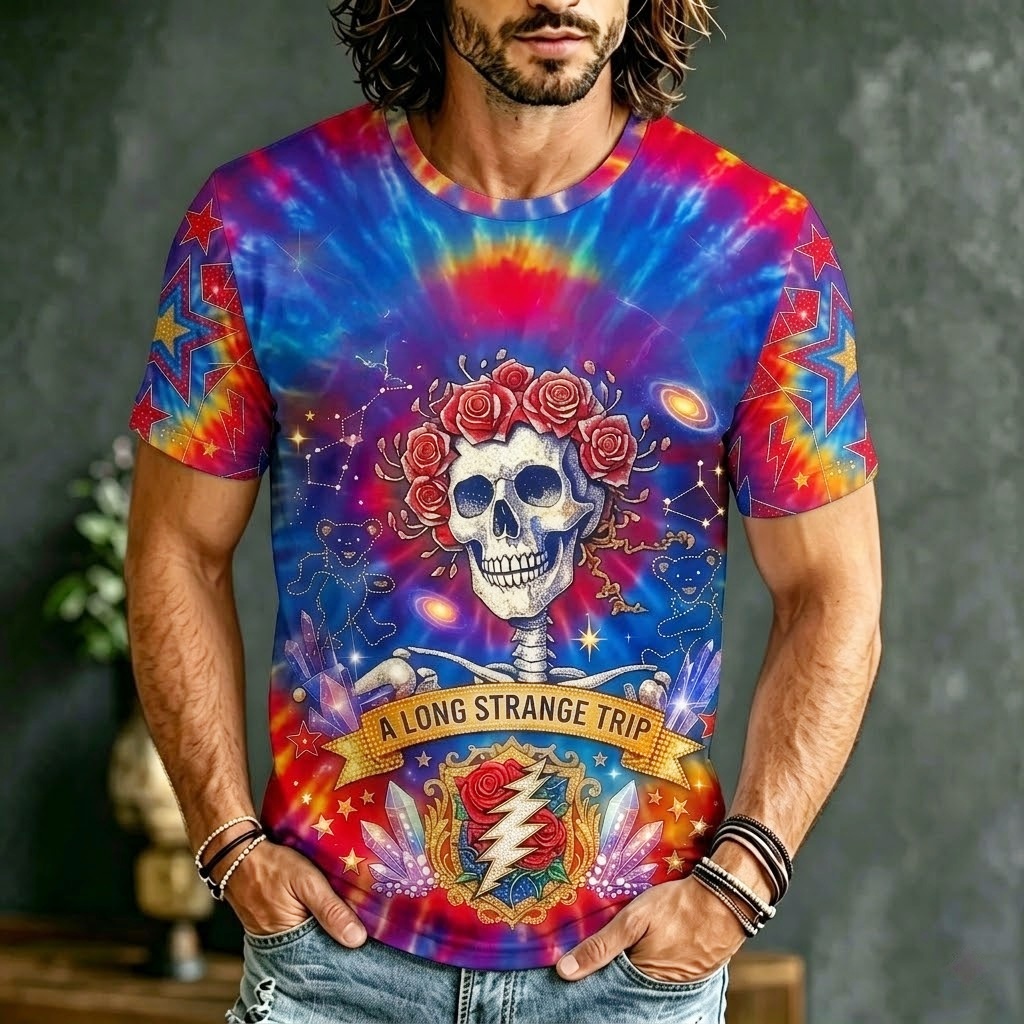 Psychedelic "Long Strange Trip" T-Shirt