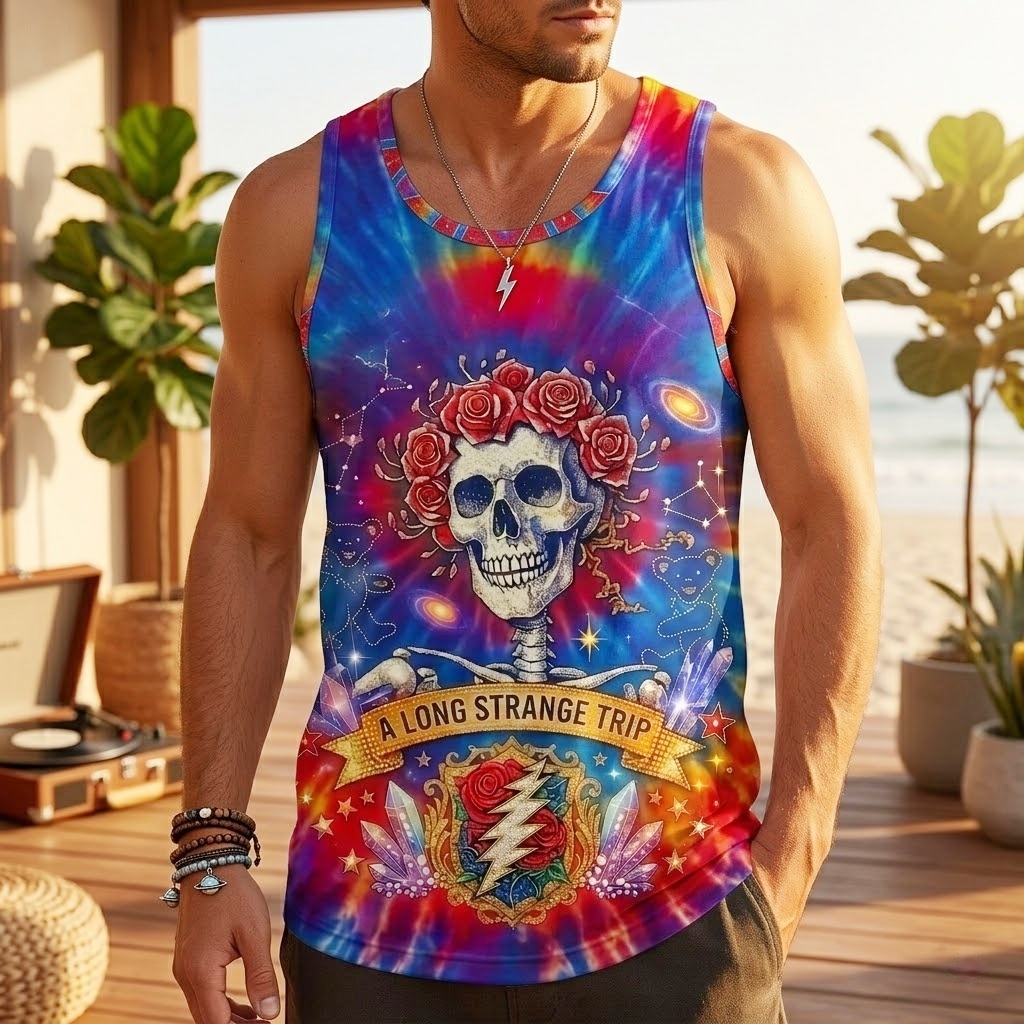 Psychedelic "A Long Strange Trip" Tank Top