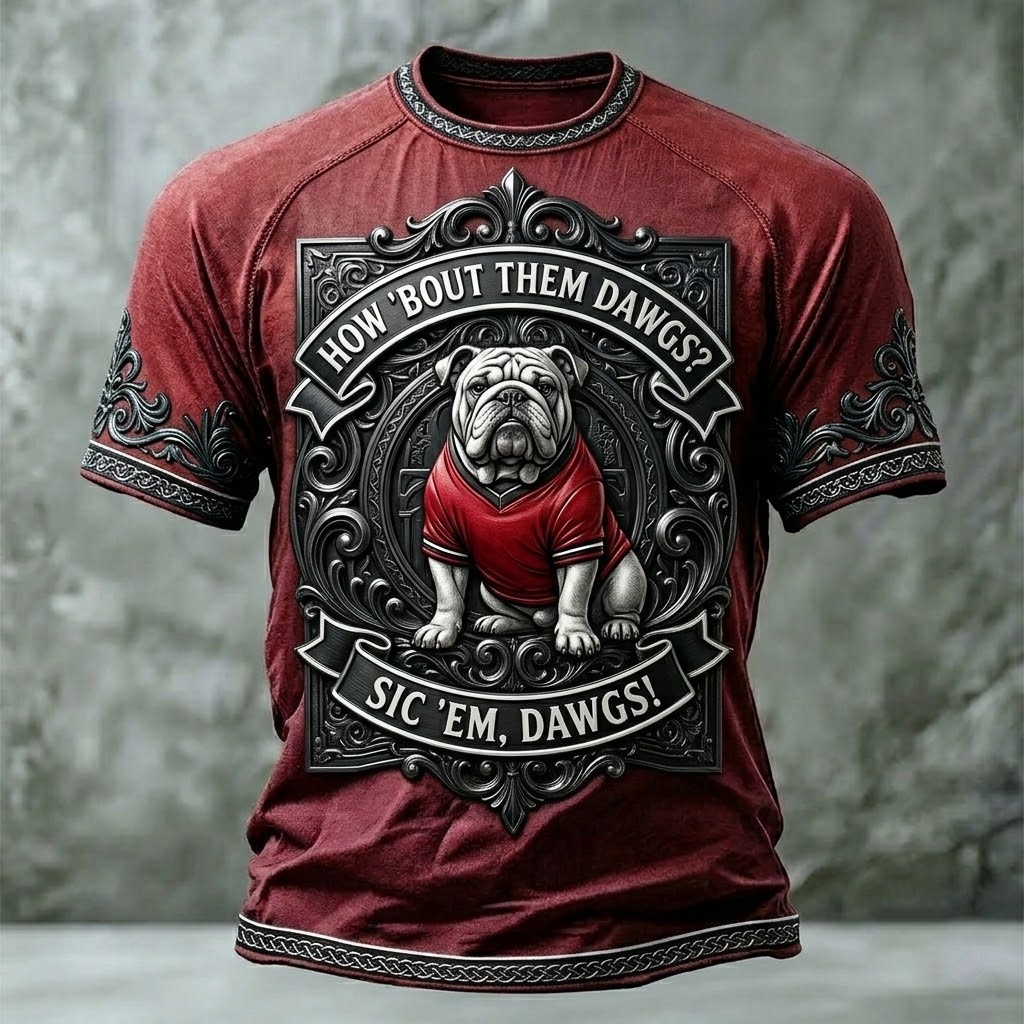 "How 'Bout Them Dawgs" Vintage Bulldog T-Shirt