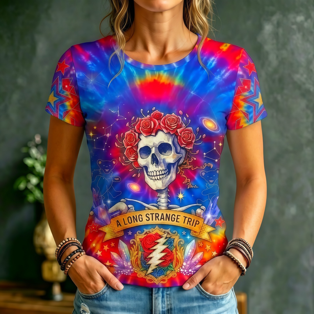 🌹 Rock Band Skull & Rose Women’s Collection