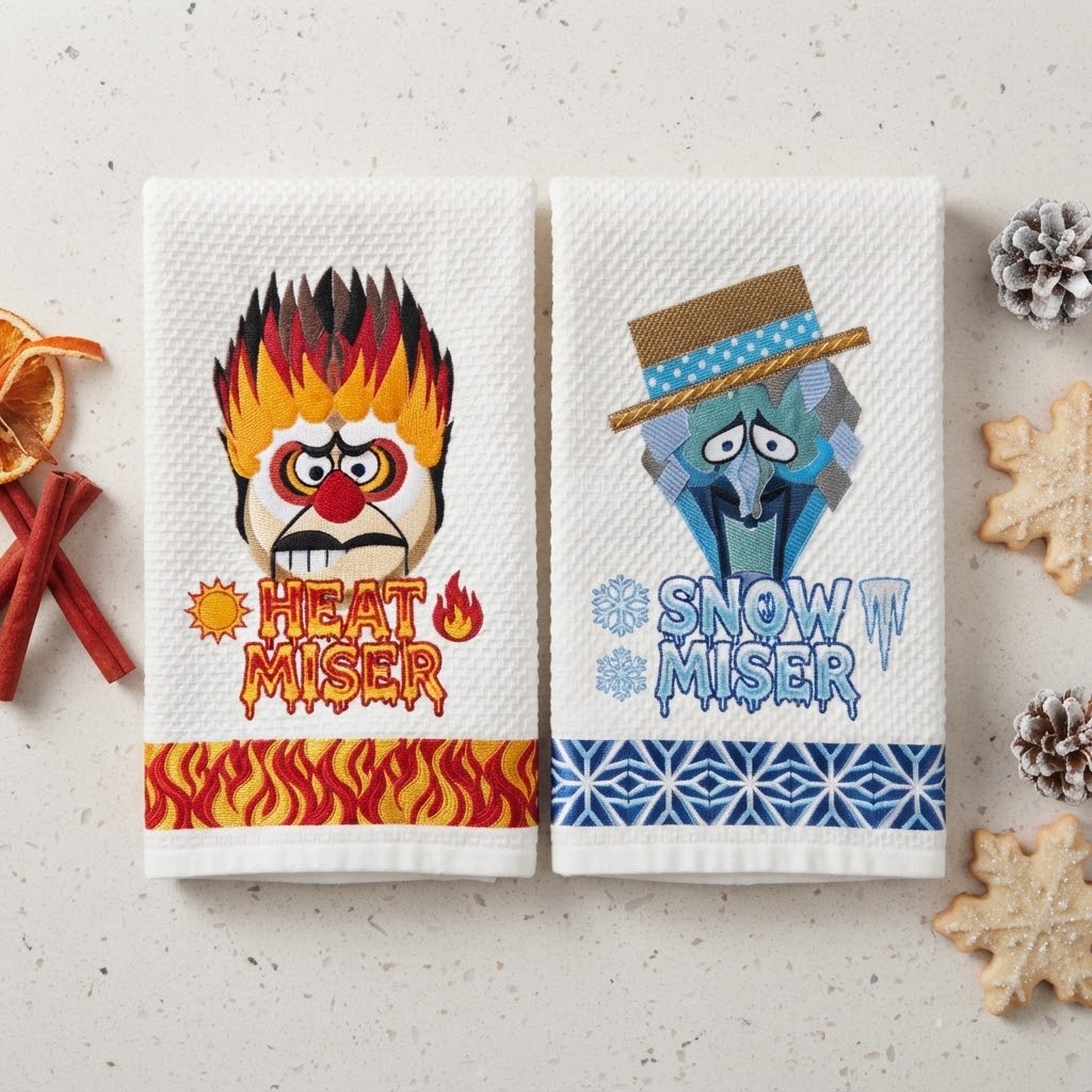 Heat Miser and Snow Miser Towels