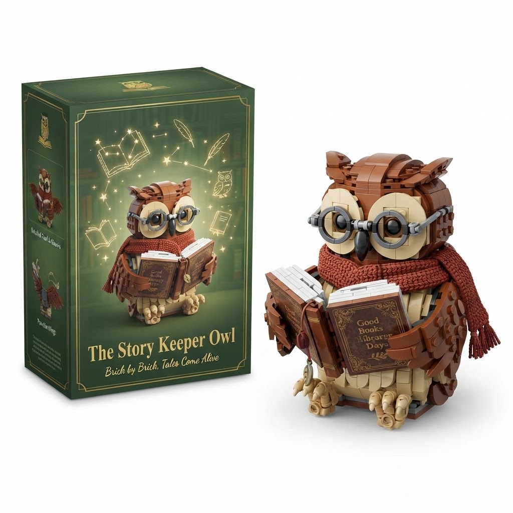 The Story Keeper Owl" Building Block Set