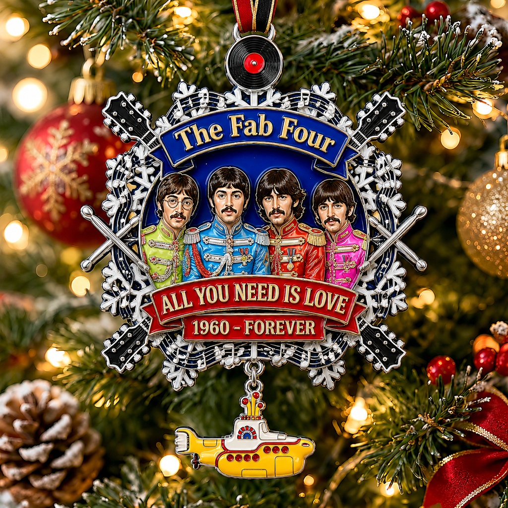 The Fab Four Commemorative Snowflake Ornament