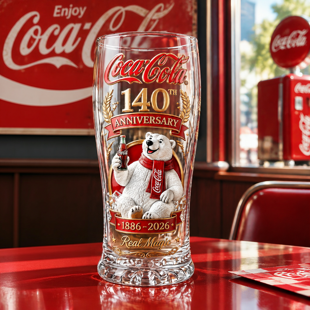 Coca-Cola 140th Anniversary Collector’s Glass