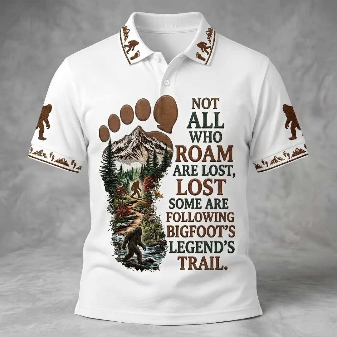 Bigfoot Legend Trail Men’s Polo Shirt