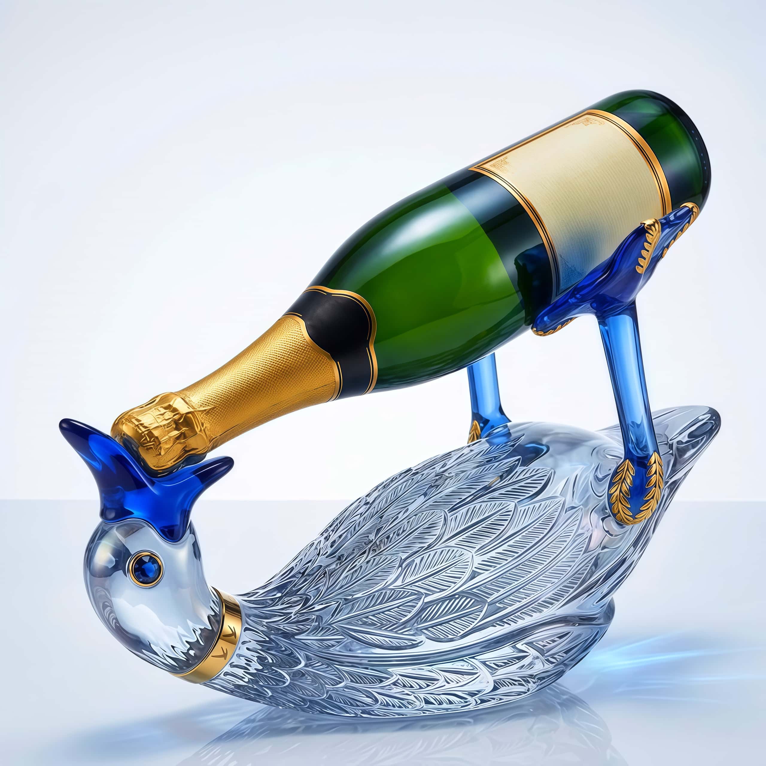 🦆 Crystal Duck Balancing Display Stand
