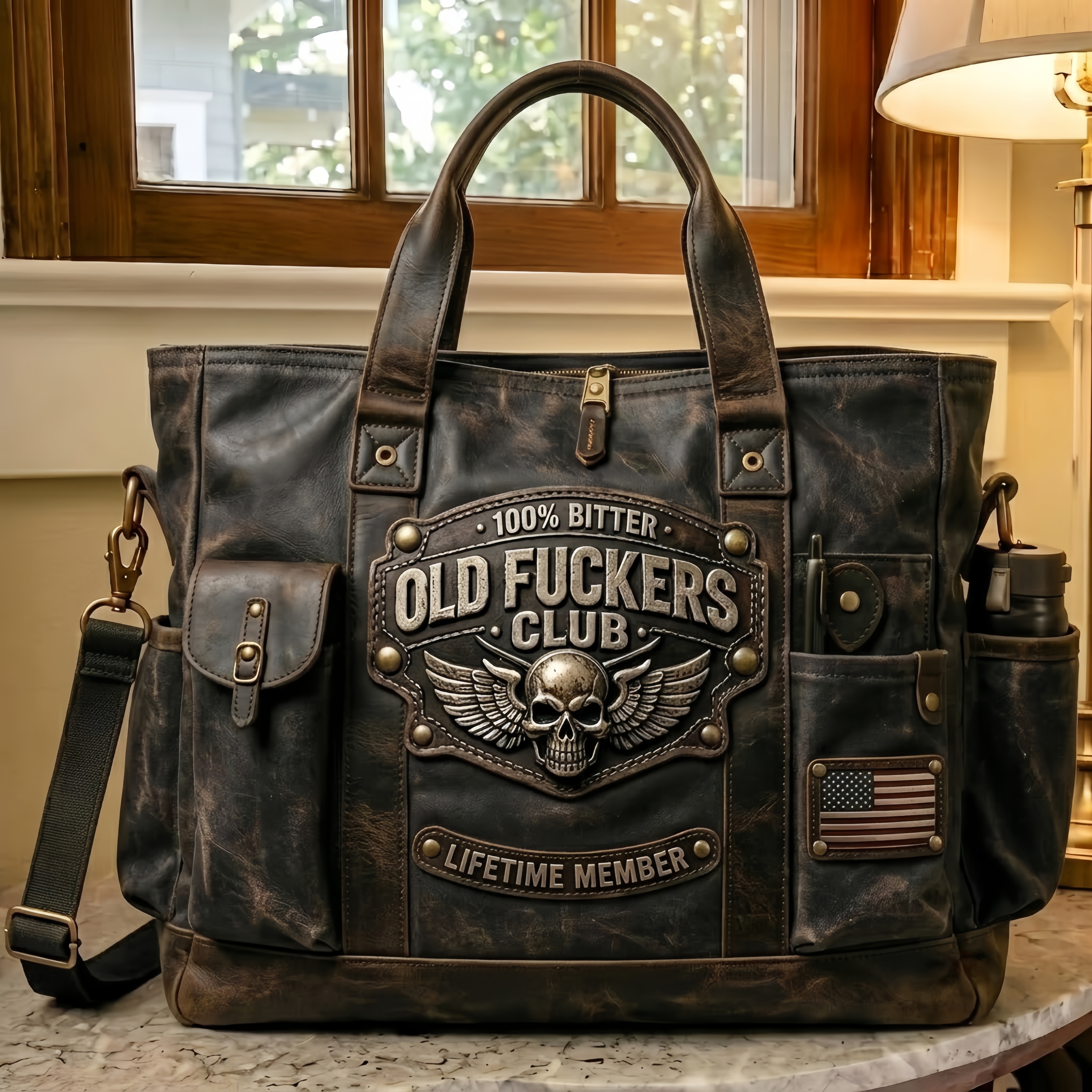 "Old Fucker's Club" Theme Tote Bag