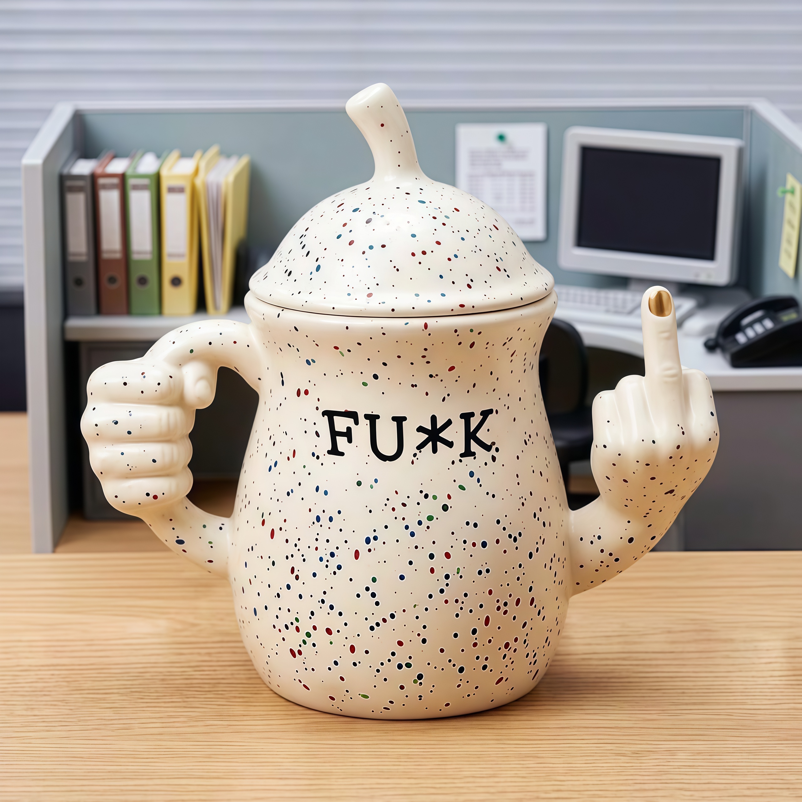 🖕 The "FU*K" Middle Finger Mug(15oz)