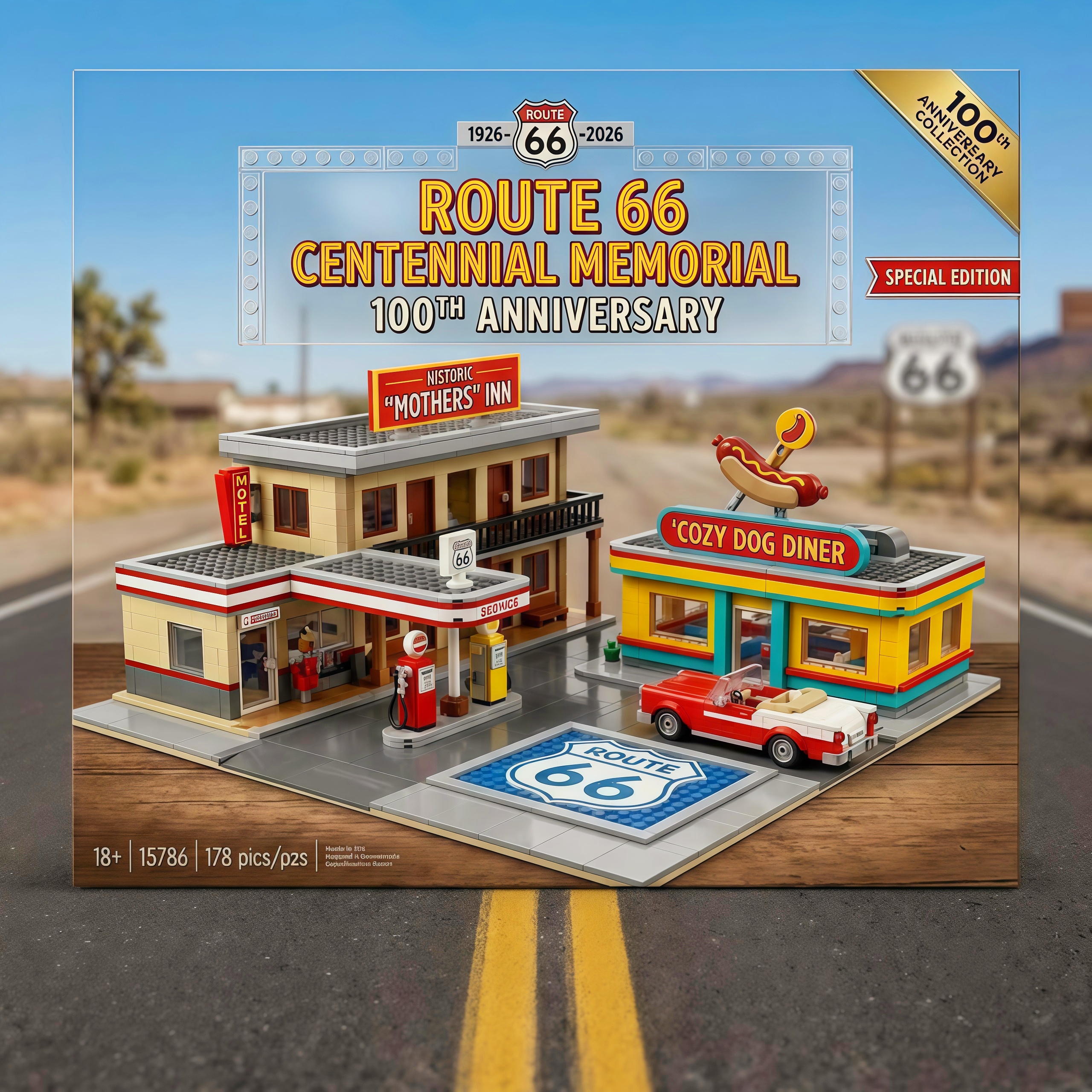 Route 66 100th Anniversary Building Set