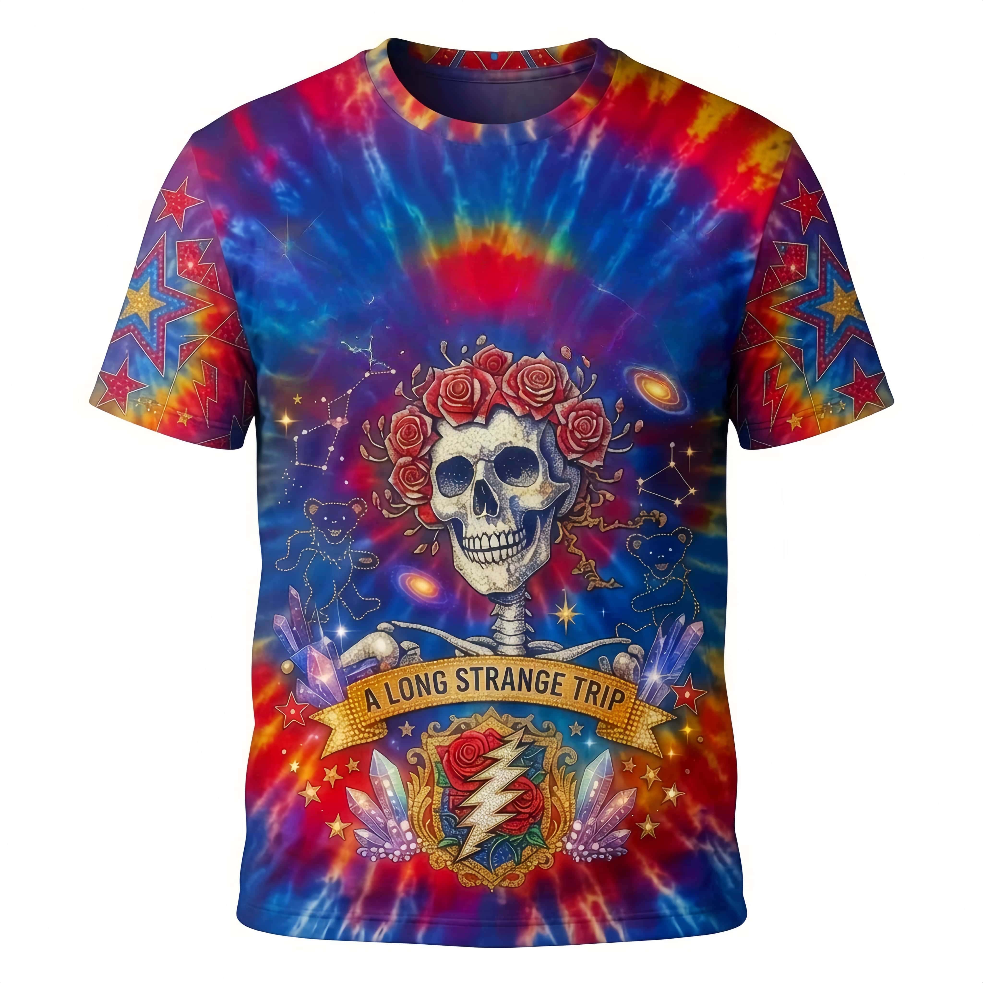 Psychedelic "Long Strange Trip" T-Shirt