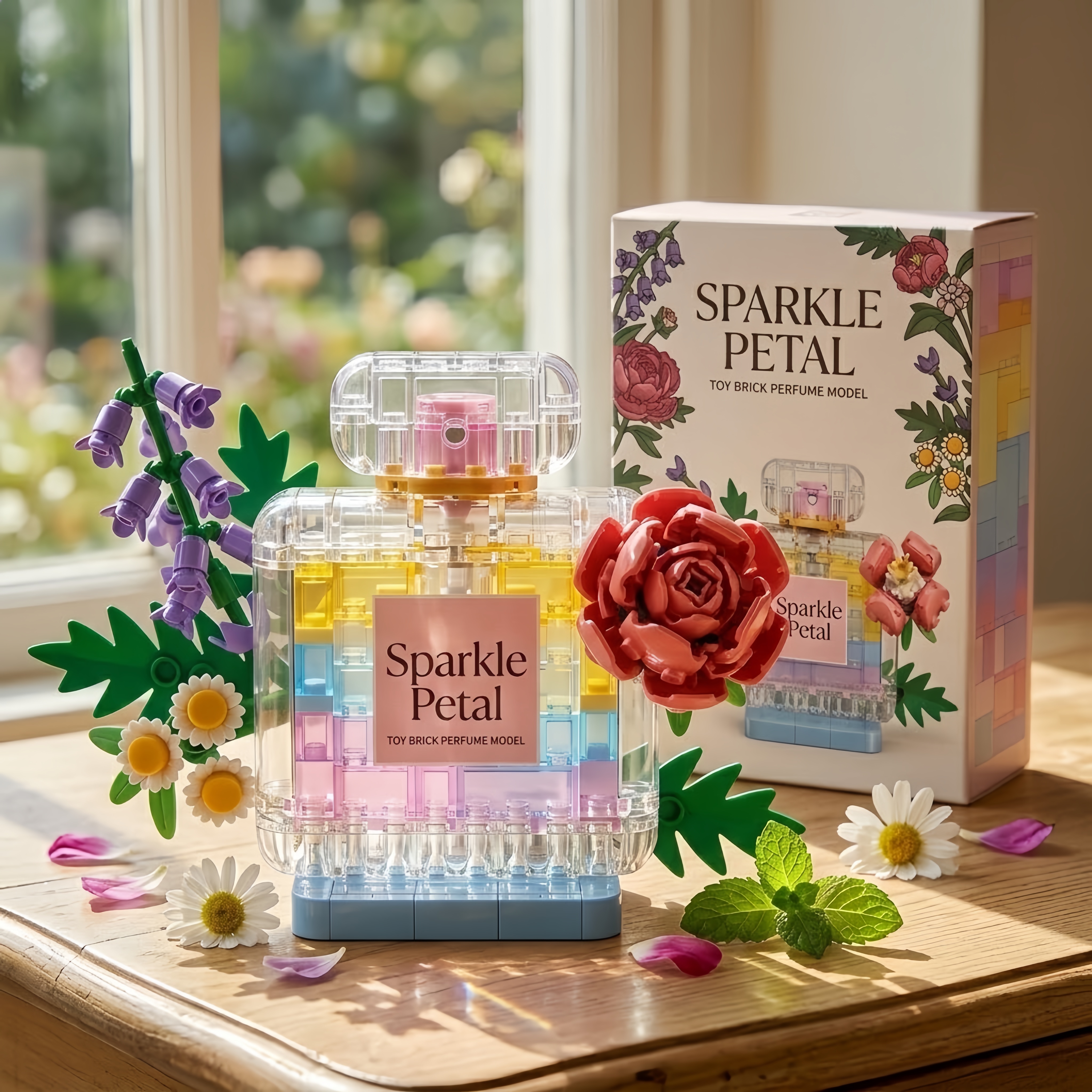 Sparkle Petal - Perfume Bottle Building Set