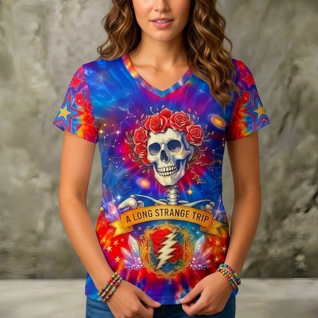 🌹 Rock Band Skull & Rose Women’s Collection
