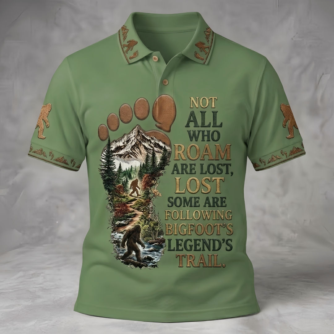 Bigfoot Legend Trail Men’s Polo Shirt