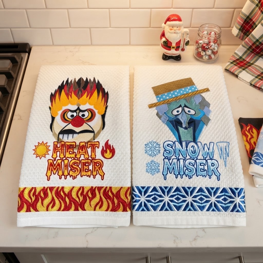 Heat Miser and Snow Miser Towels