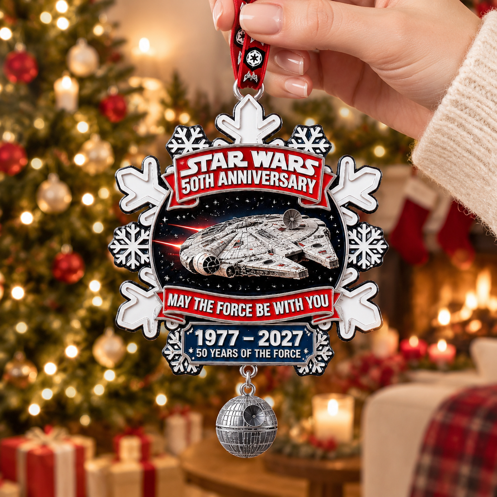 Star Wars 50th Anniversary Commemorative Christmas Snowflake Ornament