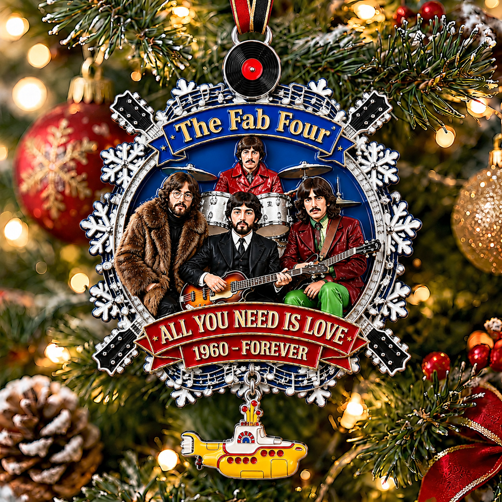 The Fab Four Commemorative Snowflake Ornament