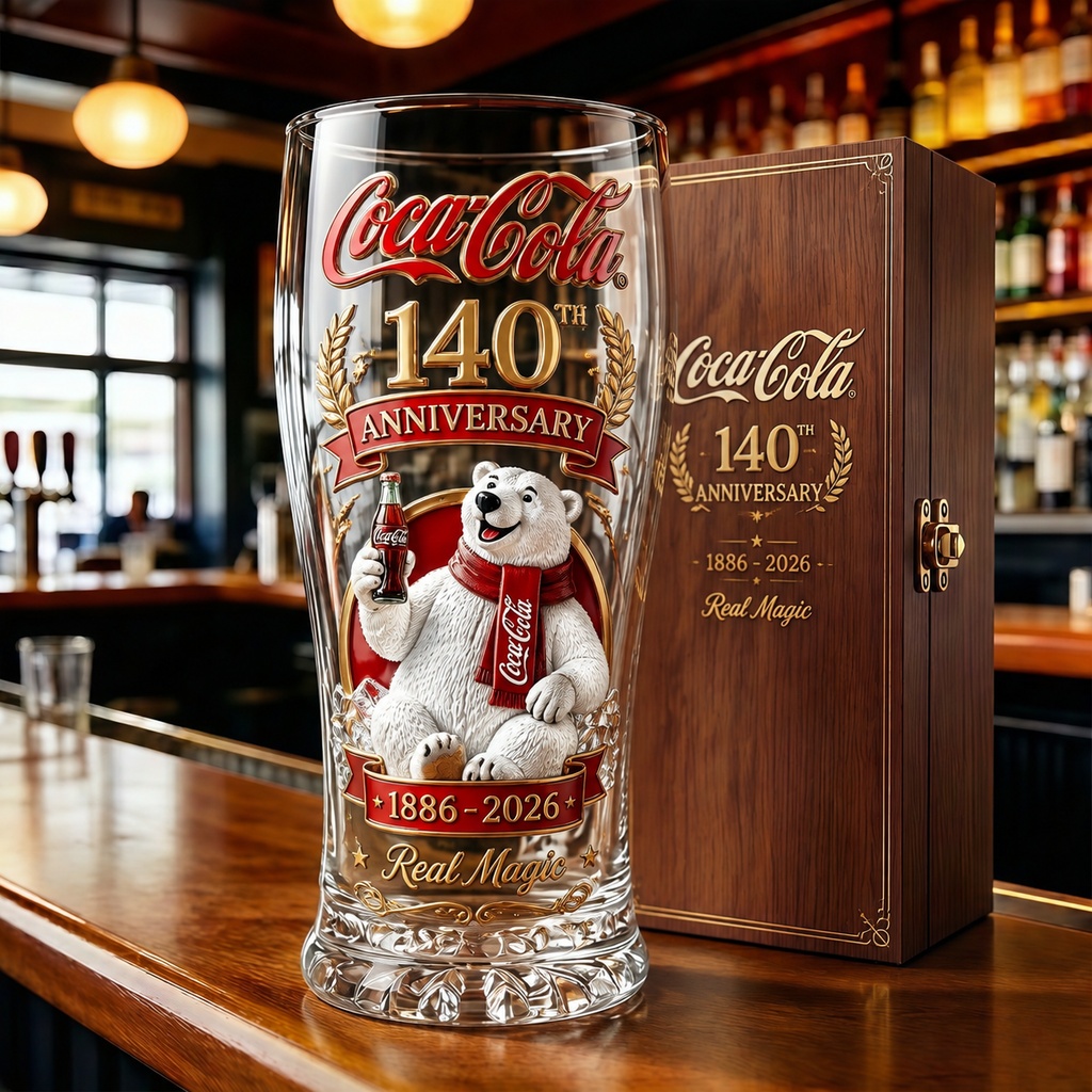 Coca-Cola 140th Anniversary Collector’s Glass