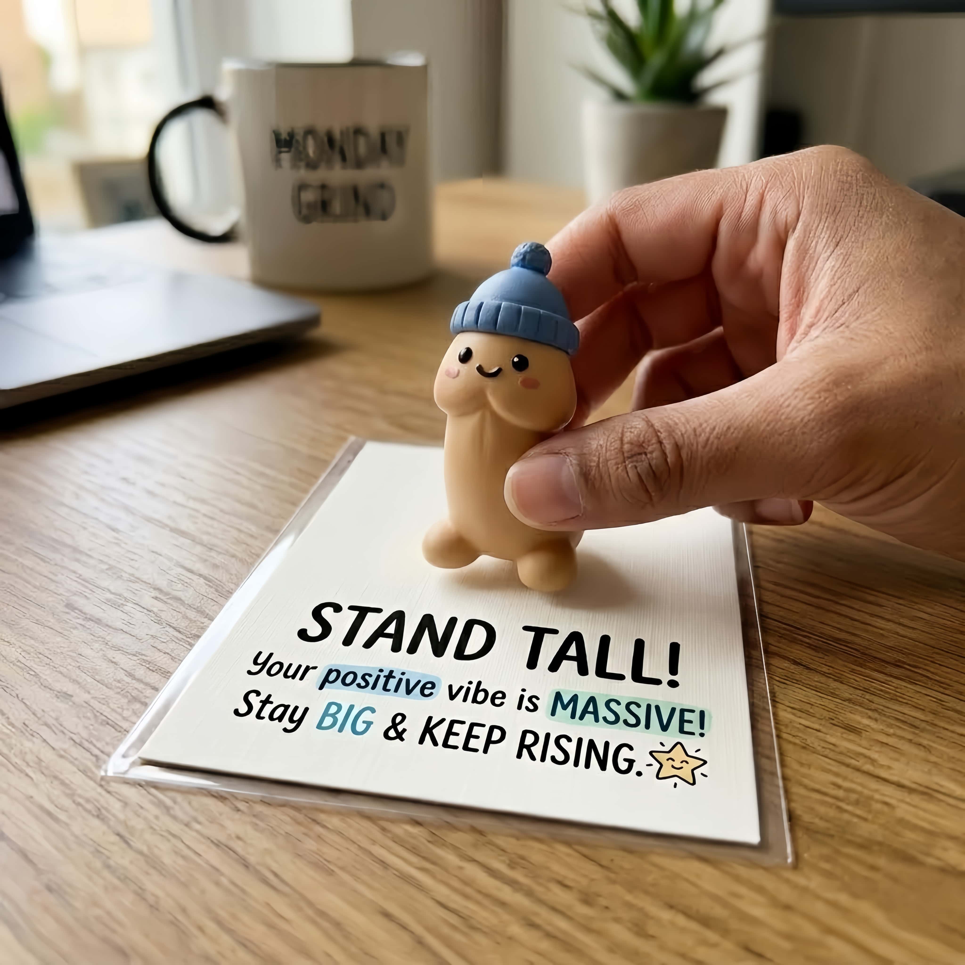 🤣  "Stand Tall" Positive Vibe Figurine