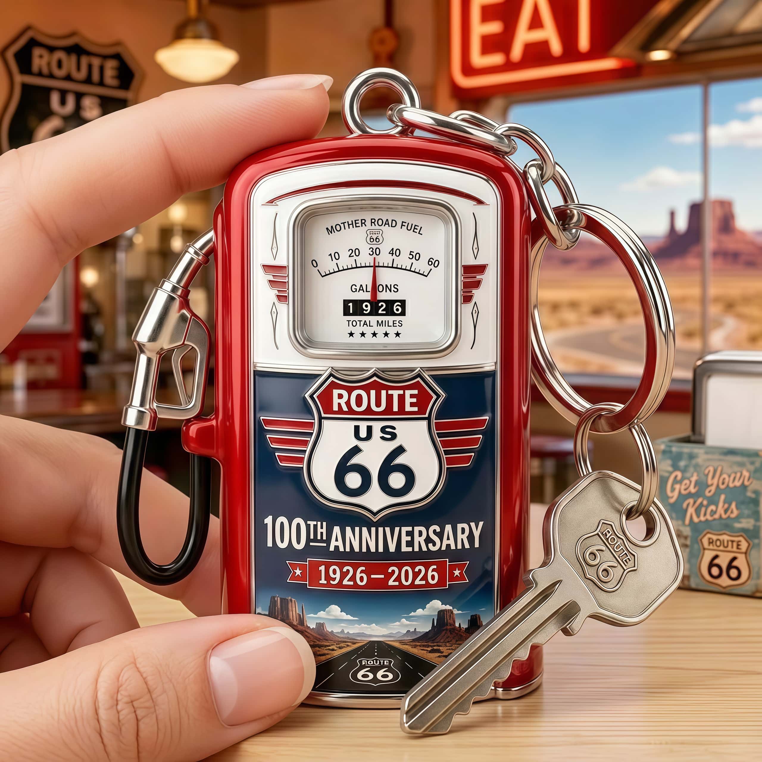 Route 66 100th Anniversary Commemorative Charm