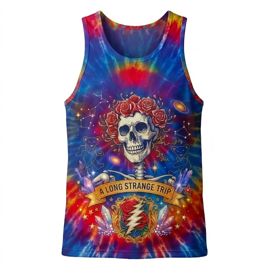 Psychedelic "A Long Strange Trip" Tank Top