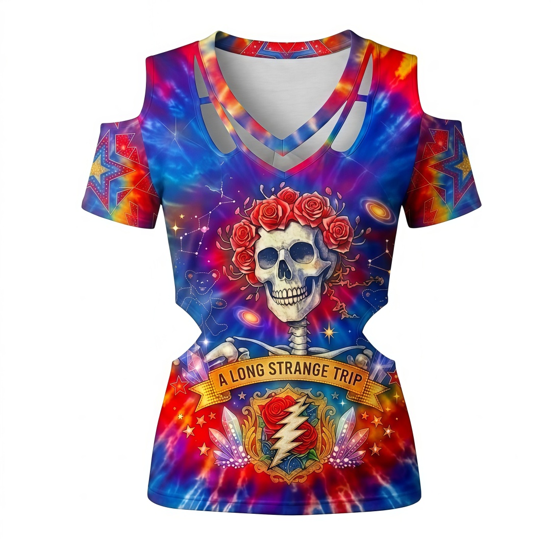 🌹 Rock Band Skull & Rose Women’s Collection
