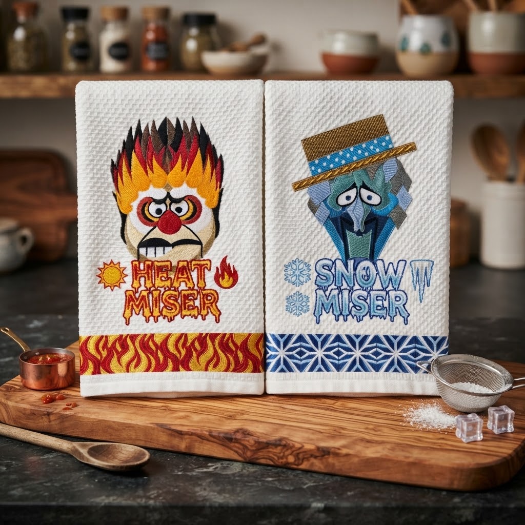 Heat Miser and Snow Miser Towels