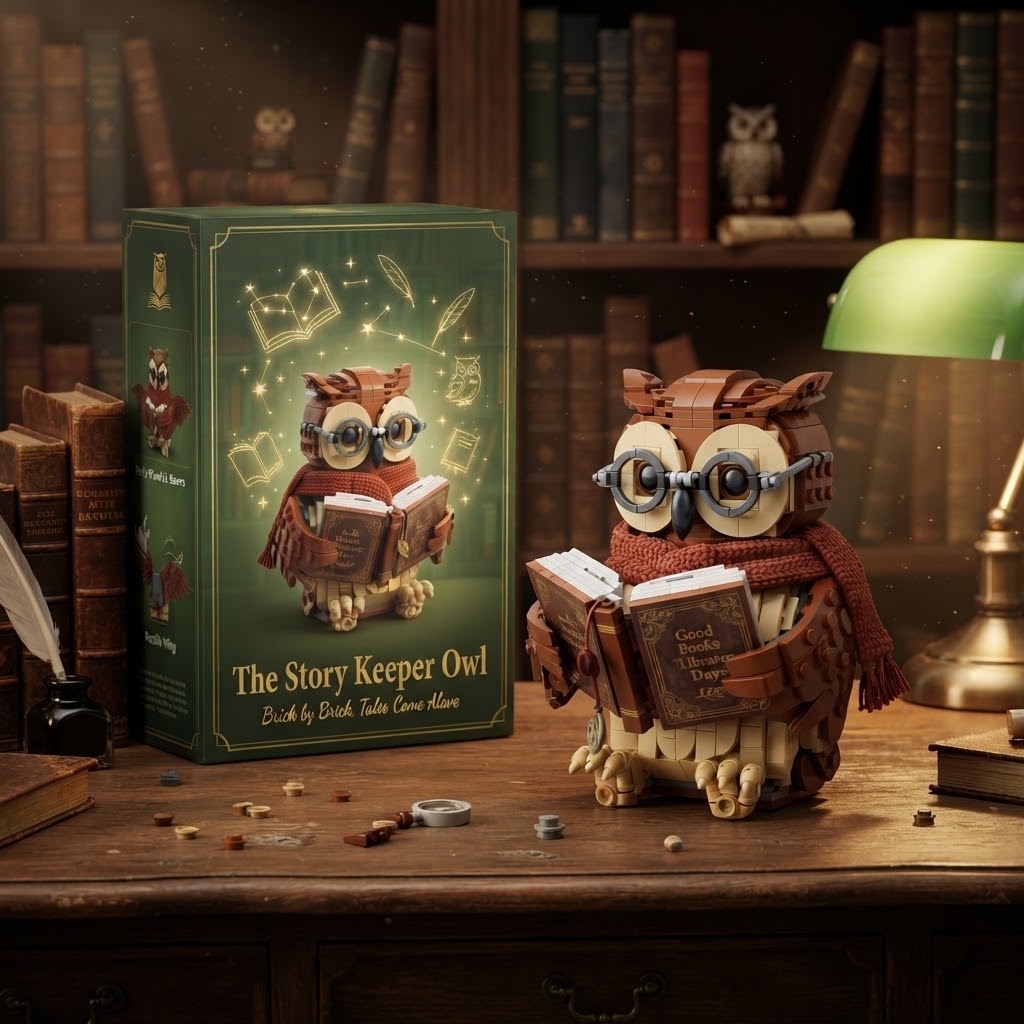 The Story Keeper Owl" Building Block Set