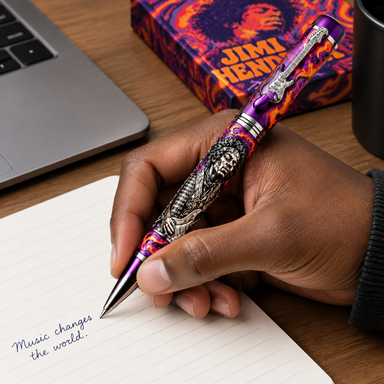 Vintage Rock Legend Relief Signature Pen Set