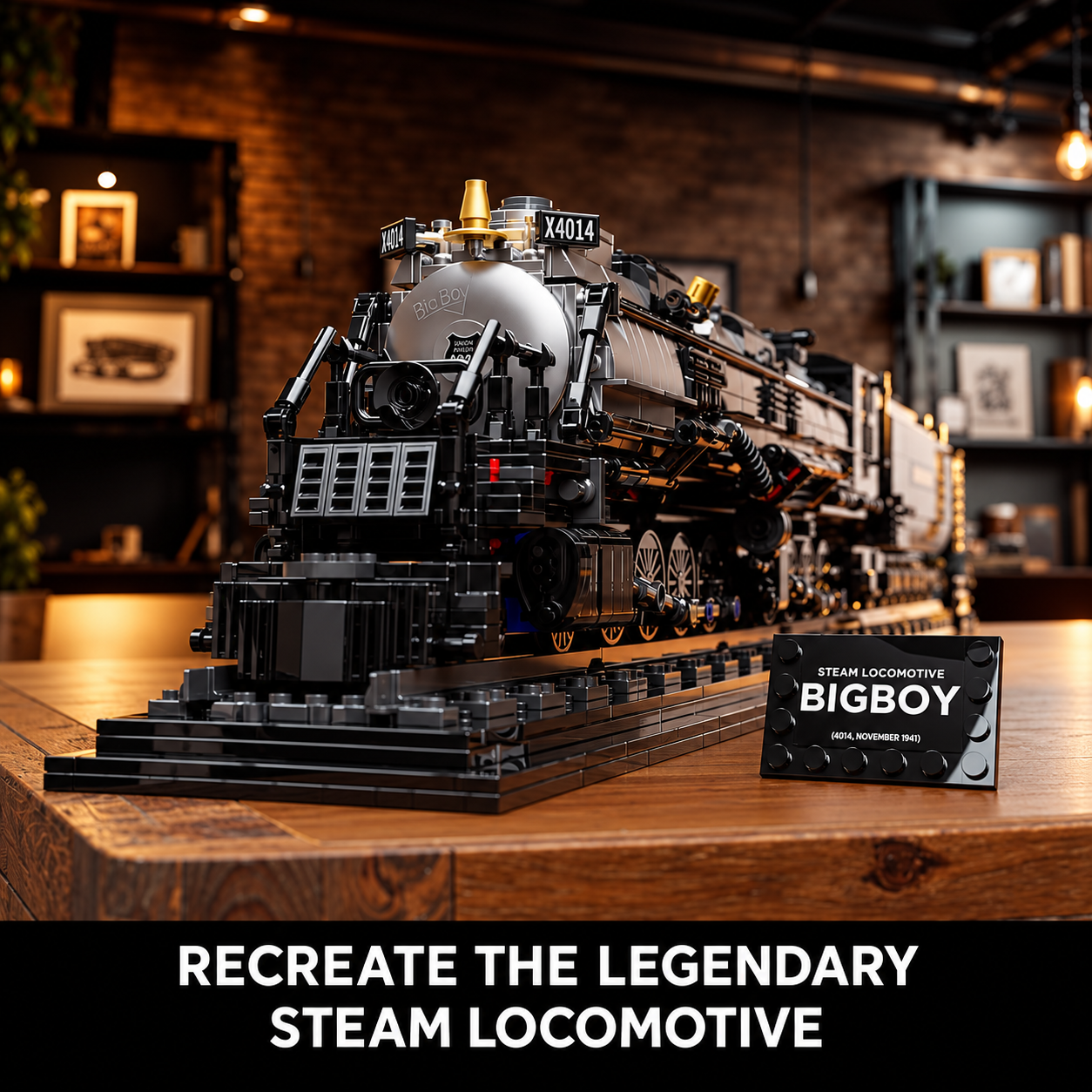 Big Boy 4014 Steam Locomotive Building Set