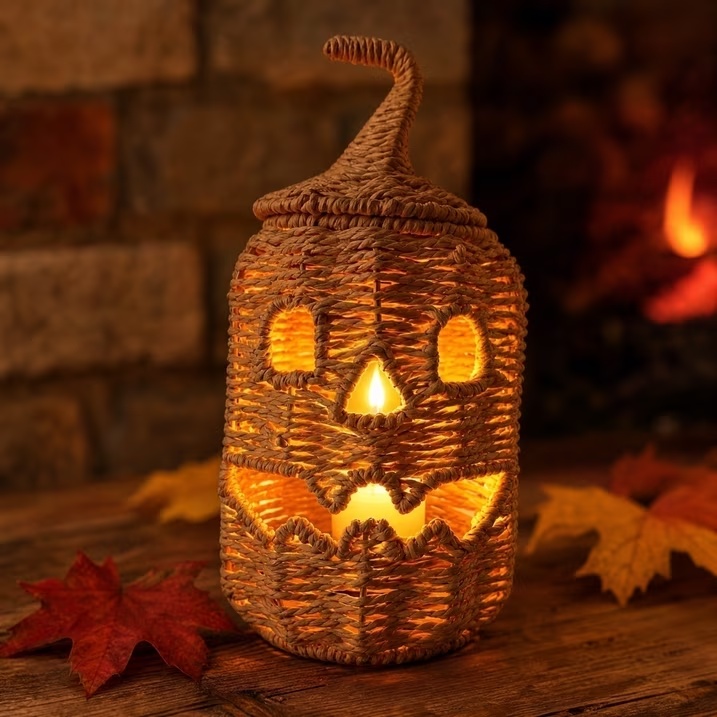 Handmade Woven Pumpkin