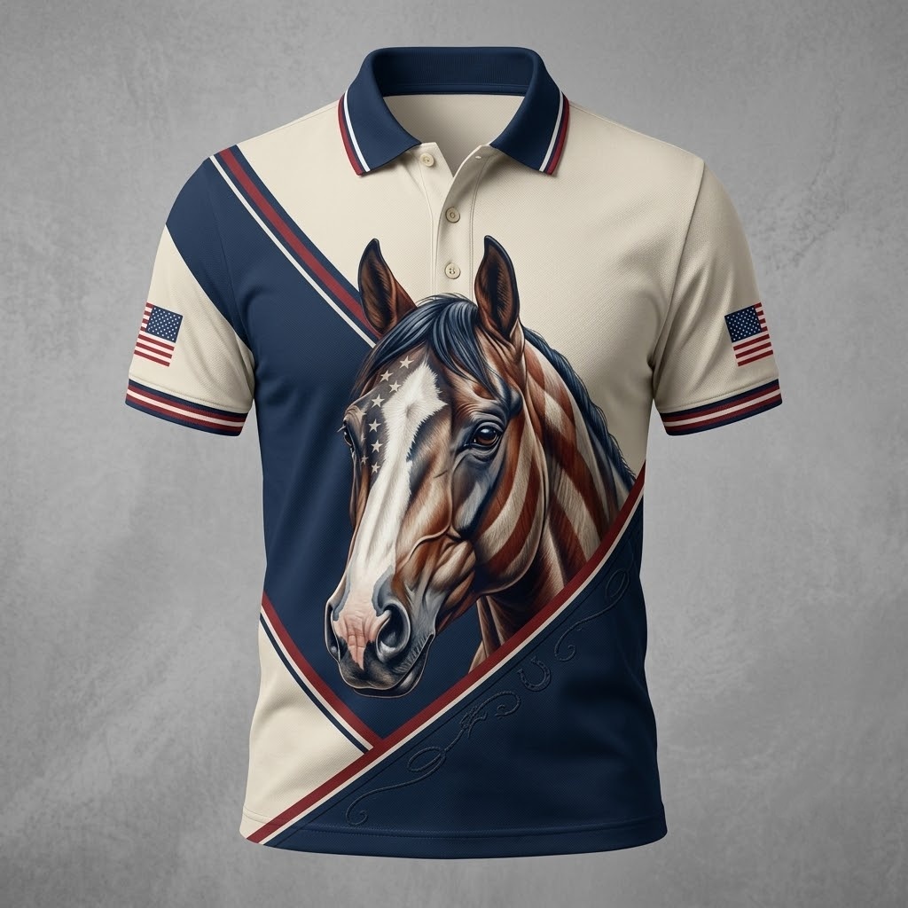 Horse Polo Shirt