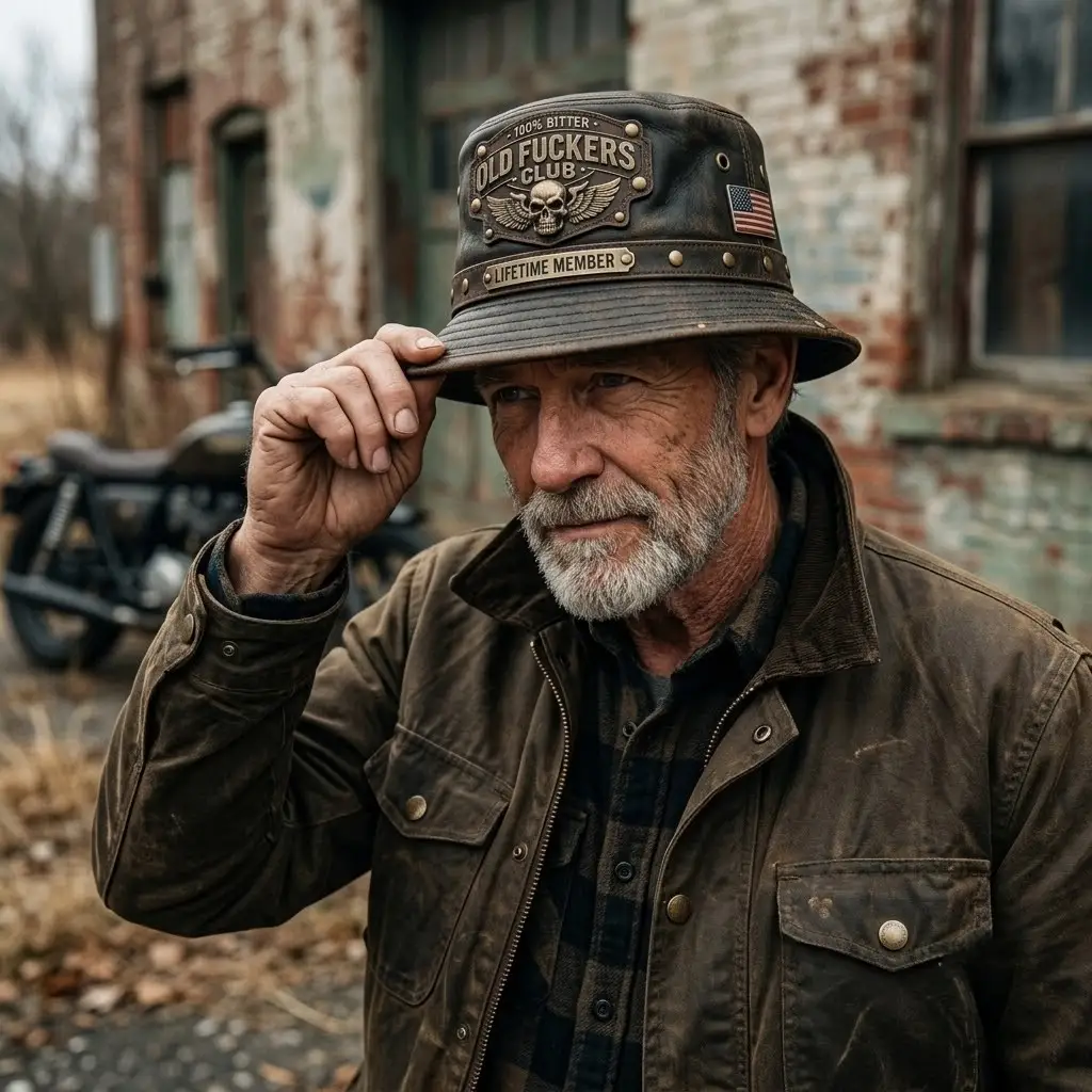 Old Fucks Club Retro Bucket Hat