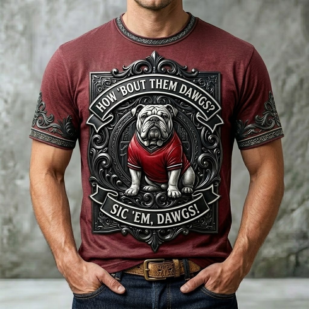 "How 'Bout Them Dawgs" Vintage Bulldog T-Shirt
