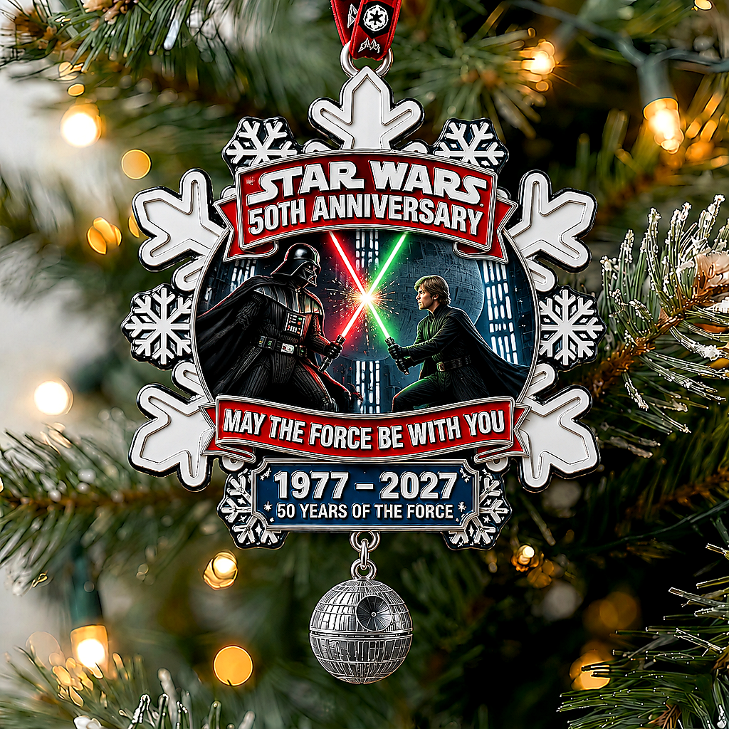 Star Wars 50th Anniversary Commemorative Christmas Snowflake Ornament