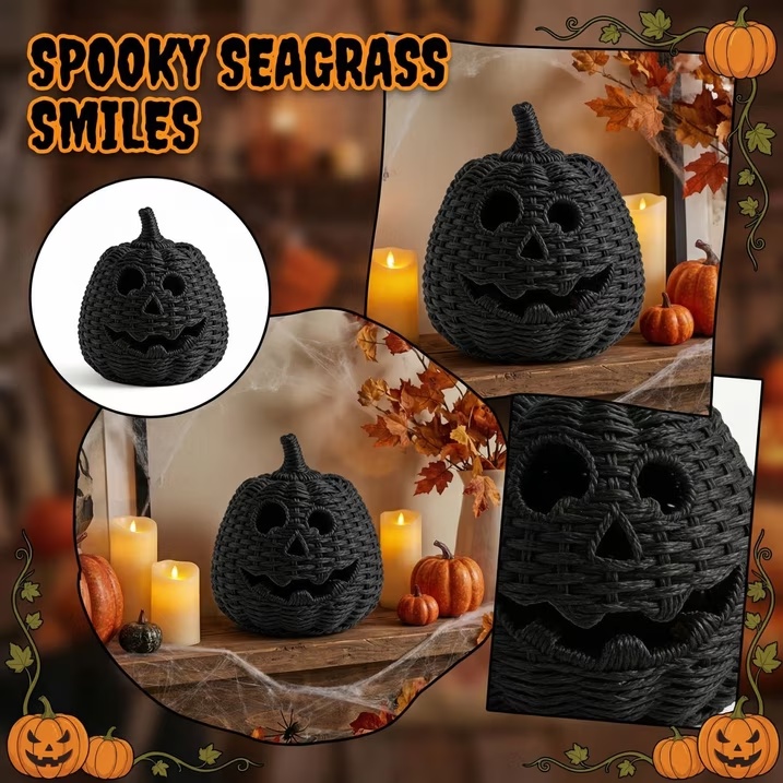 Handmade Woven Pumpkin
