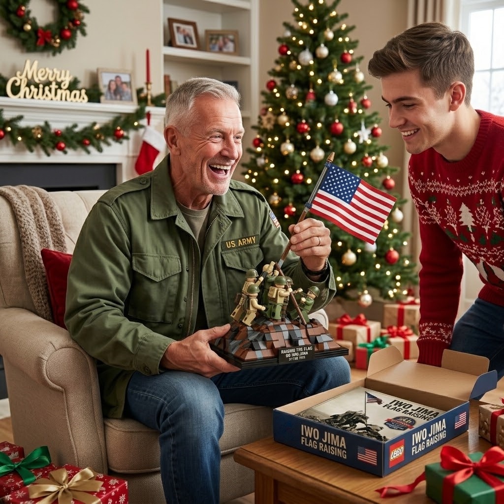 Iwo Jima Flag Raising Commemorative Building Set