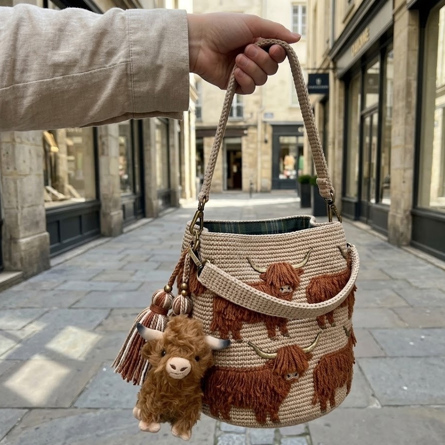 Handcrafted Crochet Highland Bag