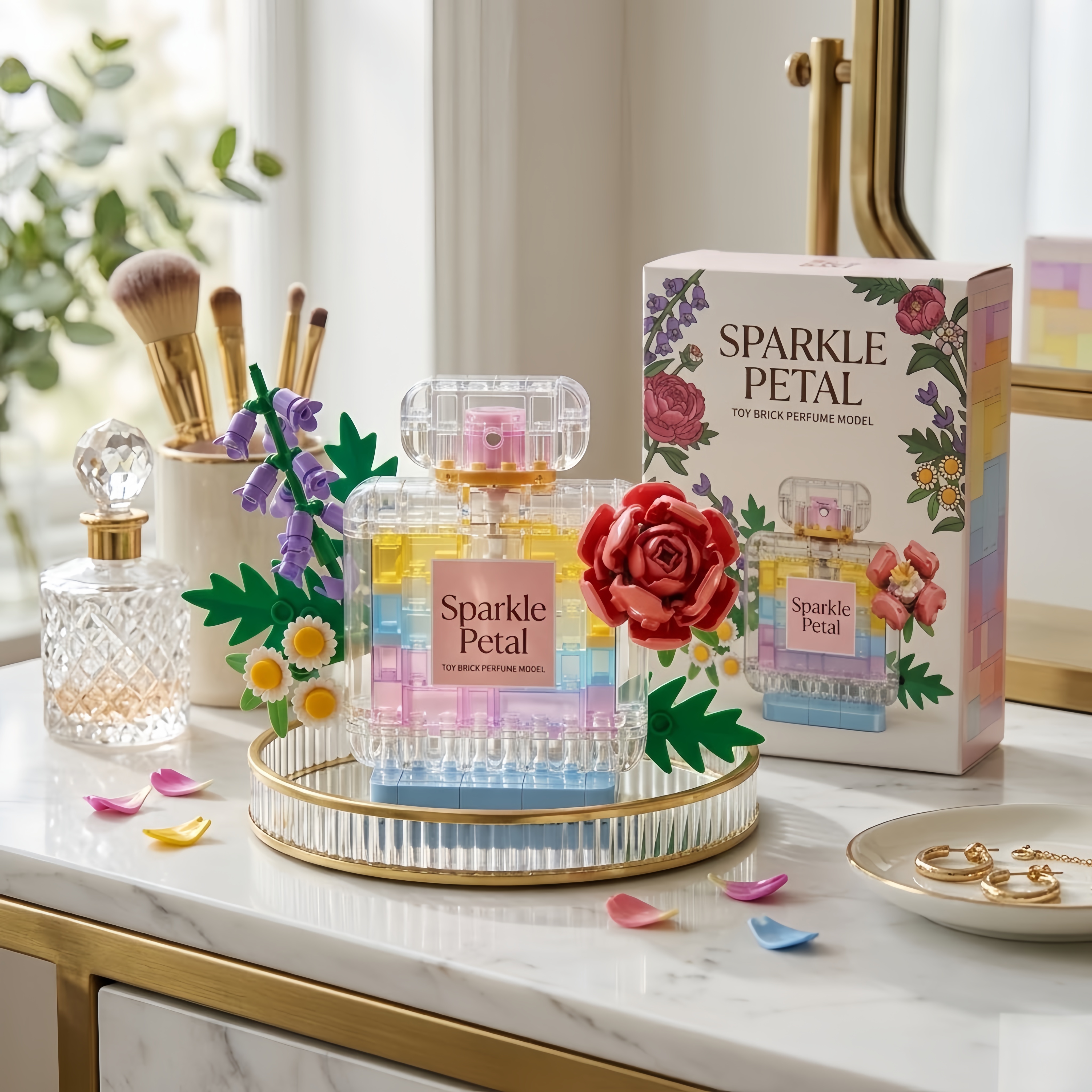 Sparkle Petal - Perfume Bottle Building Set