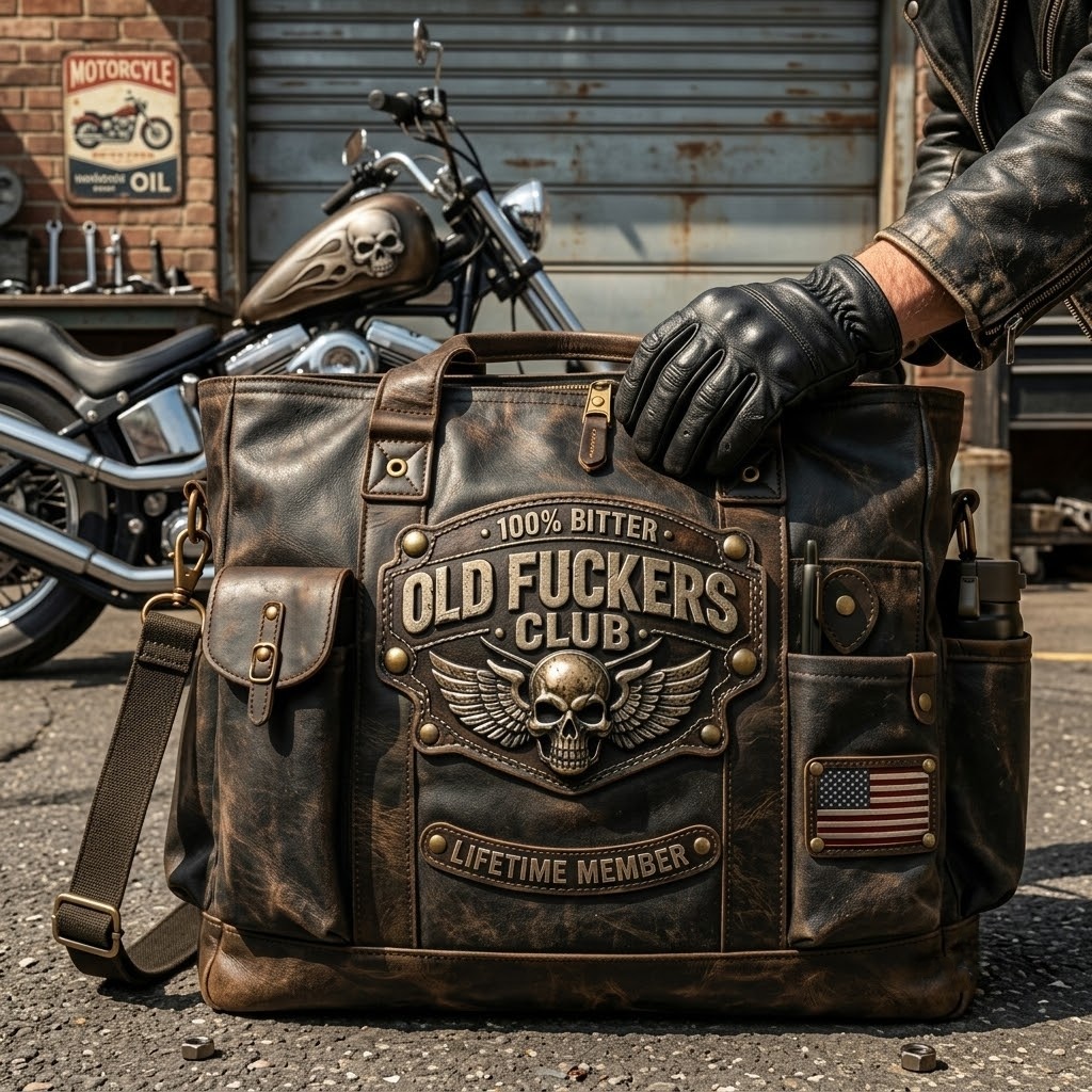 "Old Fucker's Club" Theme Tote Bag