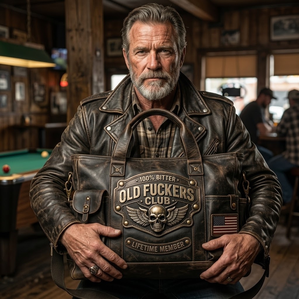 "Old Fucker's Club" Theme Tote Bag