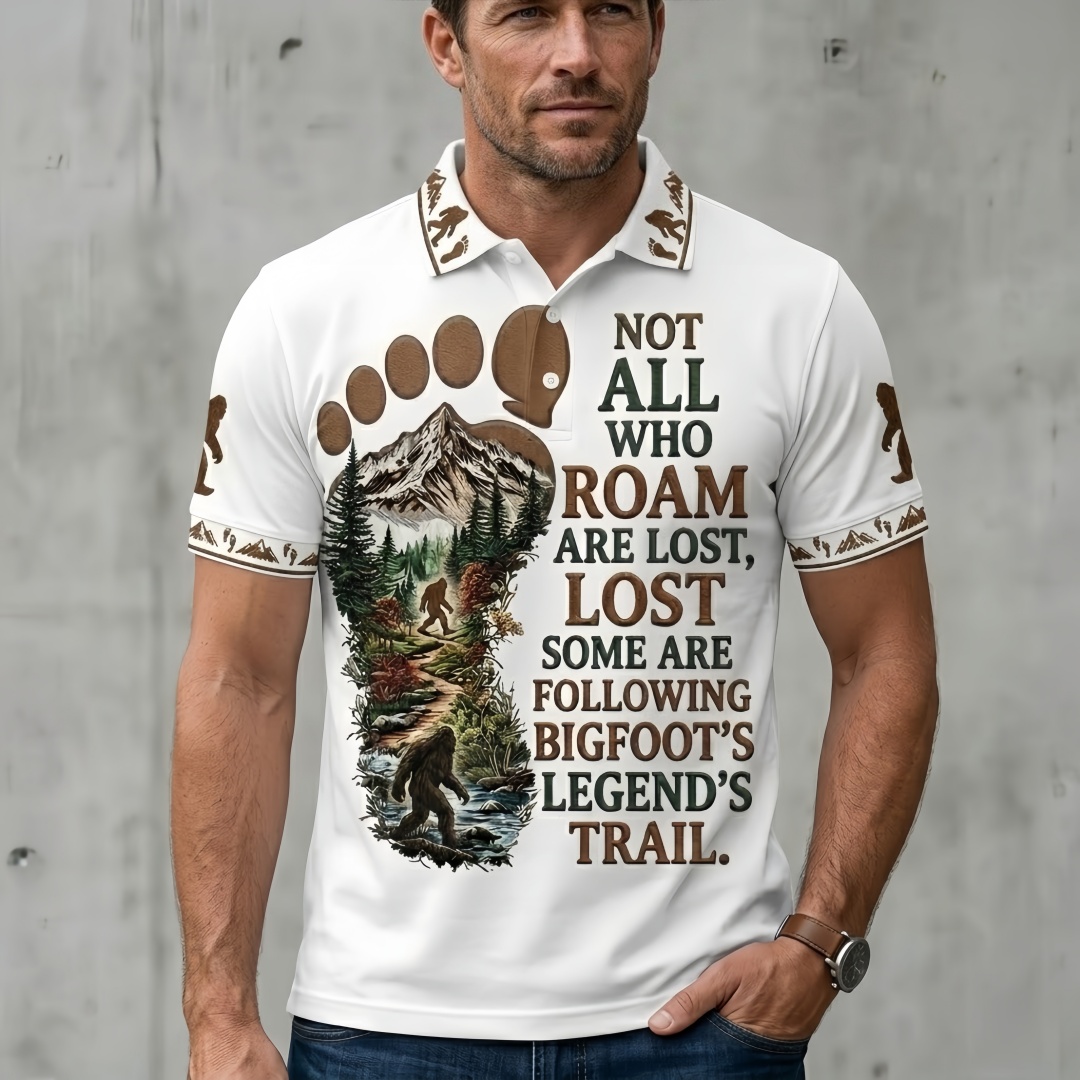 Bigfoot Legend Trail Men’s Polo Shirt