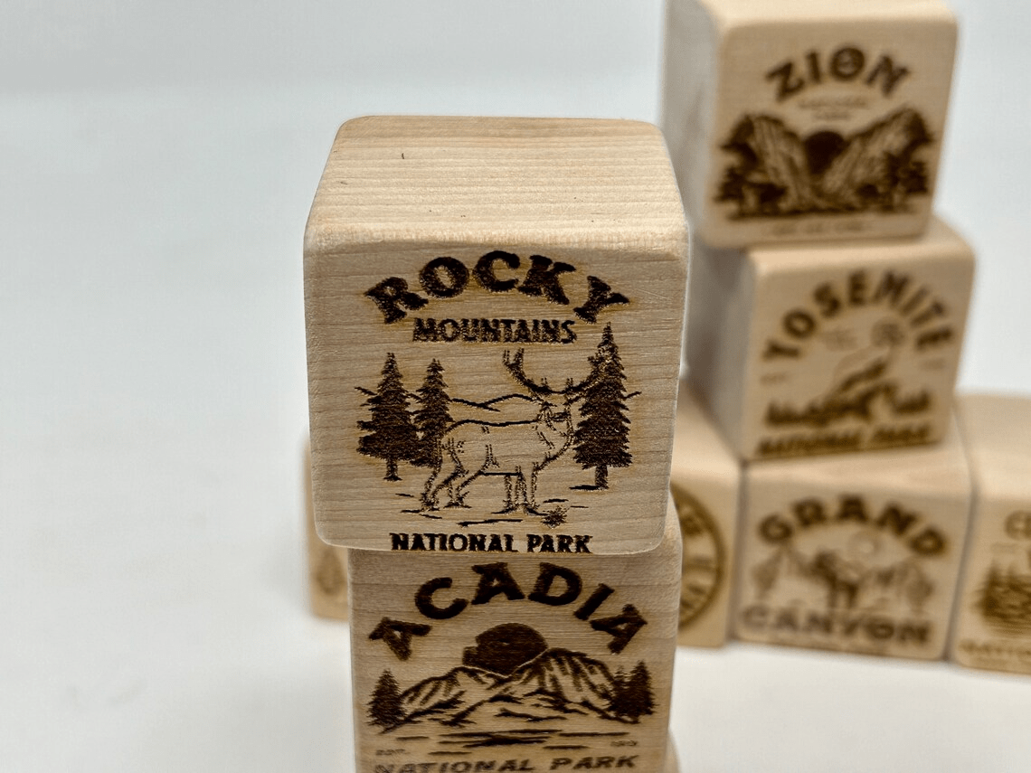 Custom National Parks Building Blocks