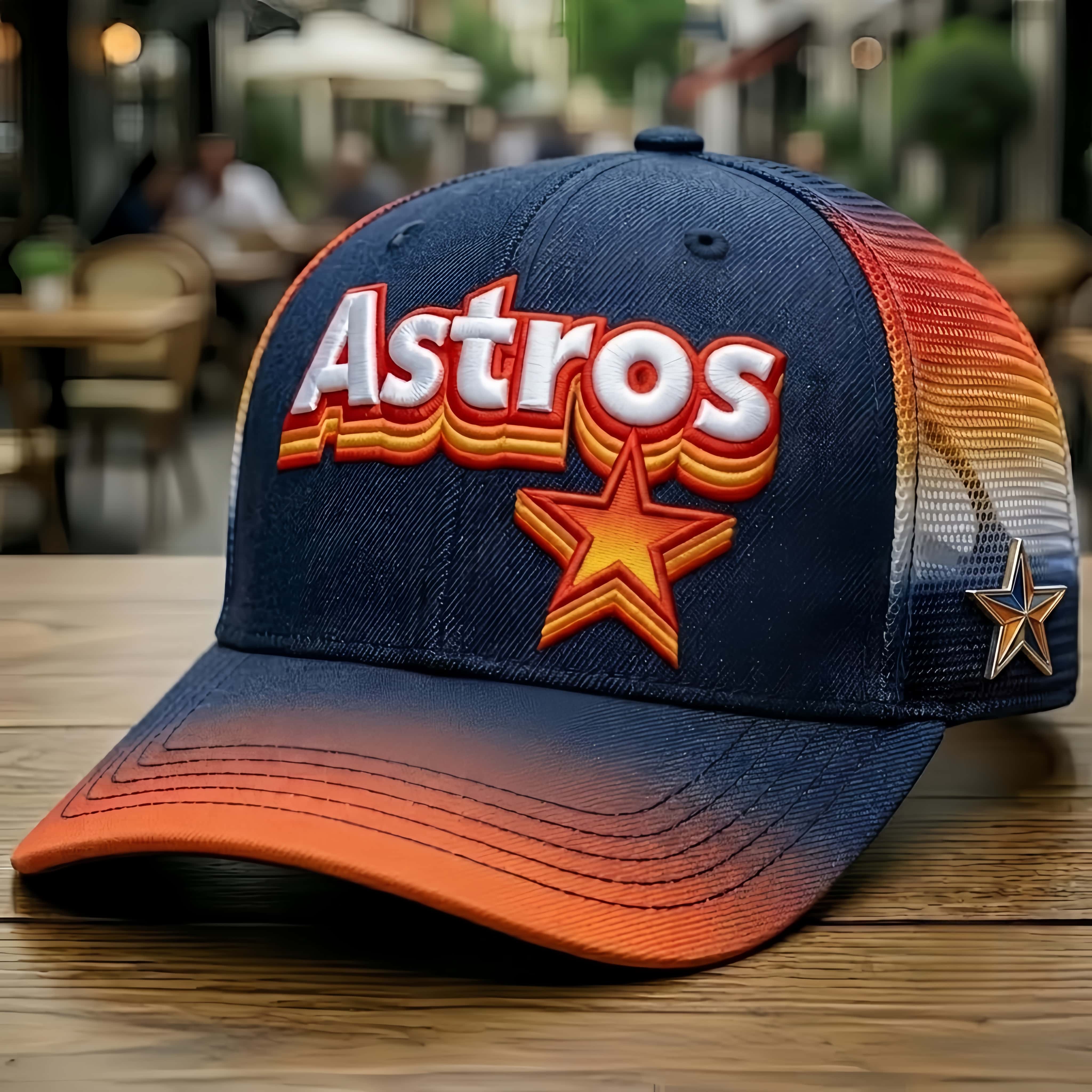 Retro Astros Baseball Trucker Hat