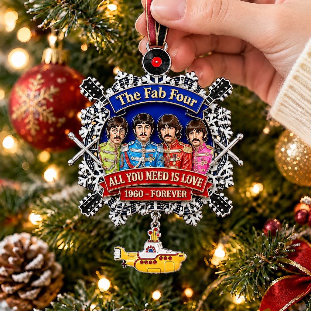 The Fab Four Commemorative Snowflake Ornament