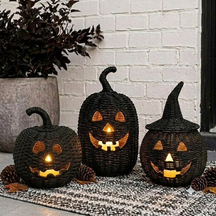 Handmade Woven Pumpkin
